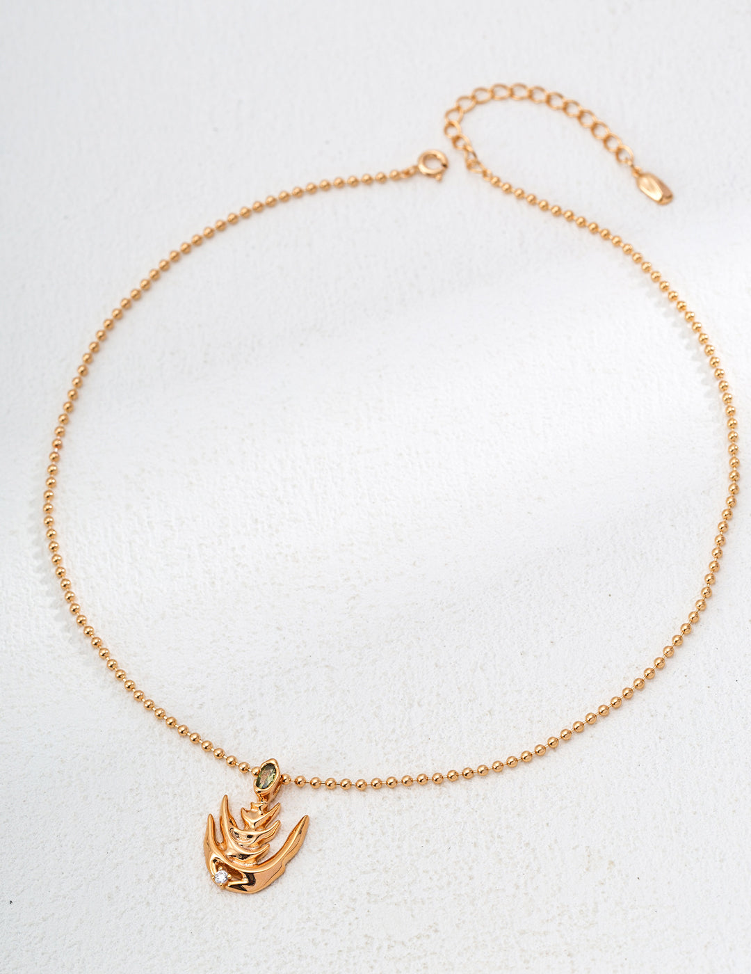 Pure Silver Necklace Embellished with Cubic Zirconia and Natural Wave Design